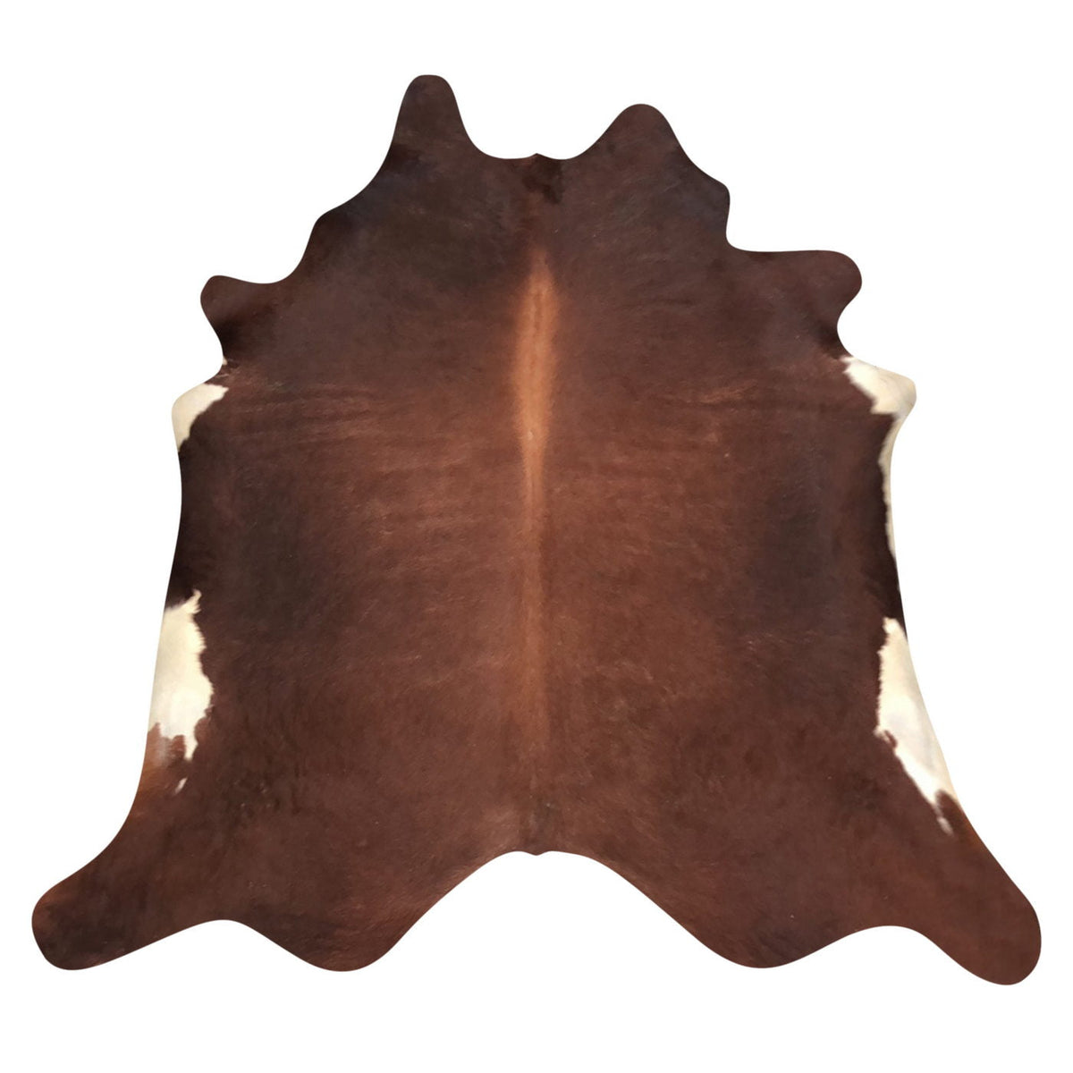 Natural Brazilian Cowhide Rug -  Mocha & Ivory