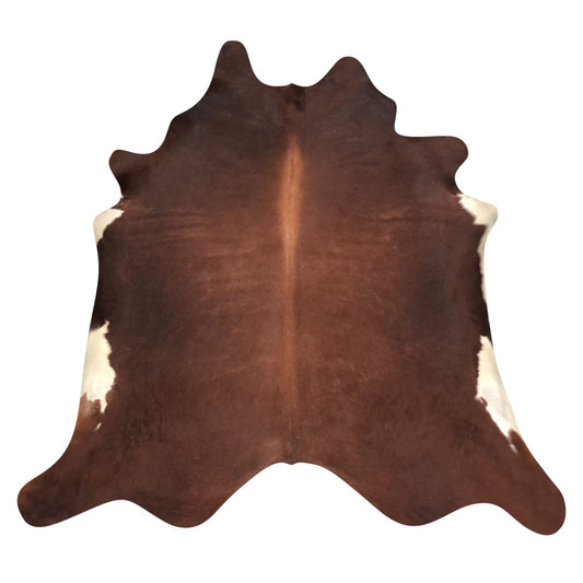 Natural Brazilian Cowhide Rug -  Mocha & Ivory