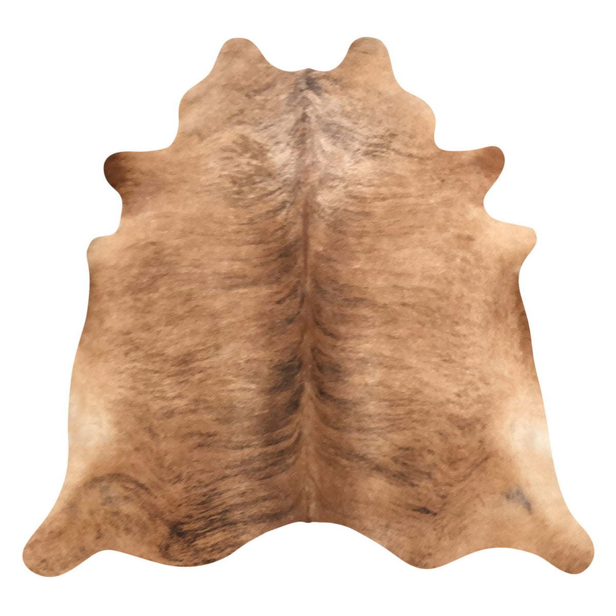 Natural Brazilian Cowhide Rug -  Caramel & Espresso