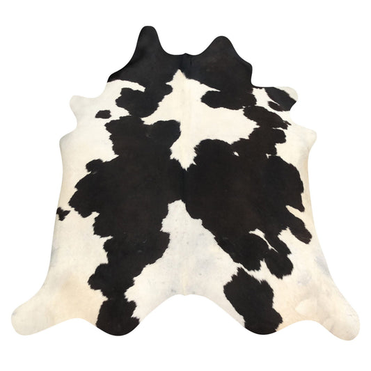 Natural Brazilian Cowhide Rug -  Espresso & Ivory
