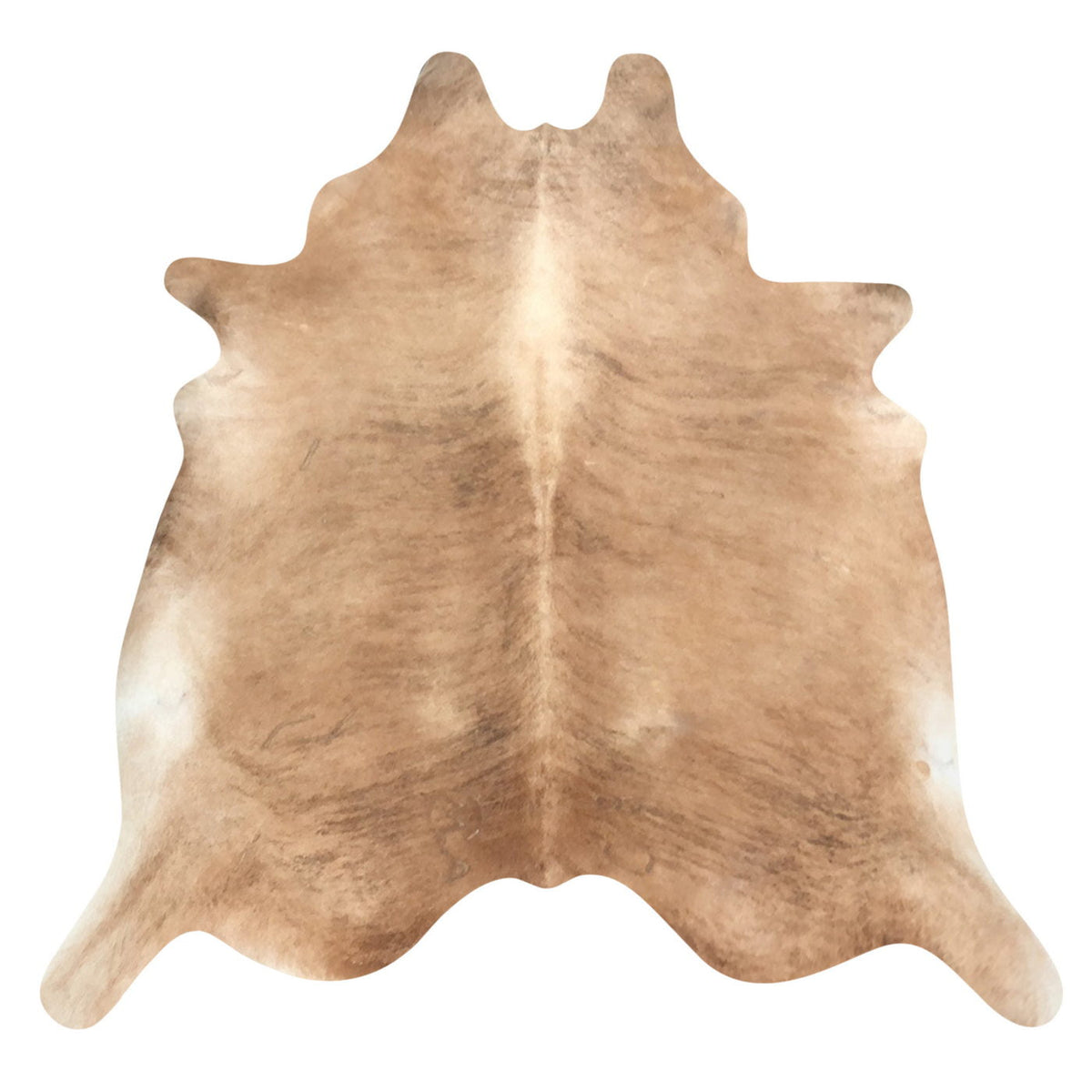 Natural Brazilian Cowhide Rug -  Caramel, Taupe & Ivory