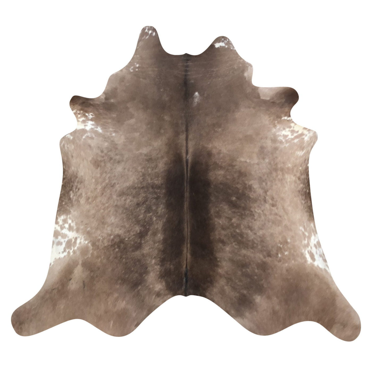 Natural Brazilian Cowhide Rug -  Caramel, Espresso & Ivory