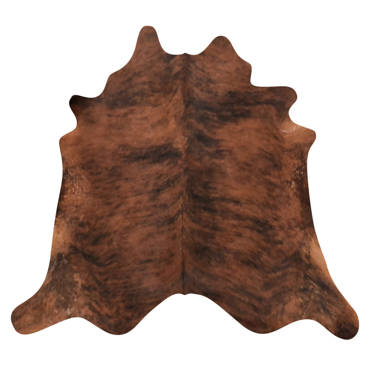 Natural Brazilian Cowhide Rug -  Mocha & Espresso