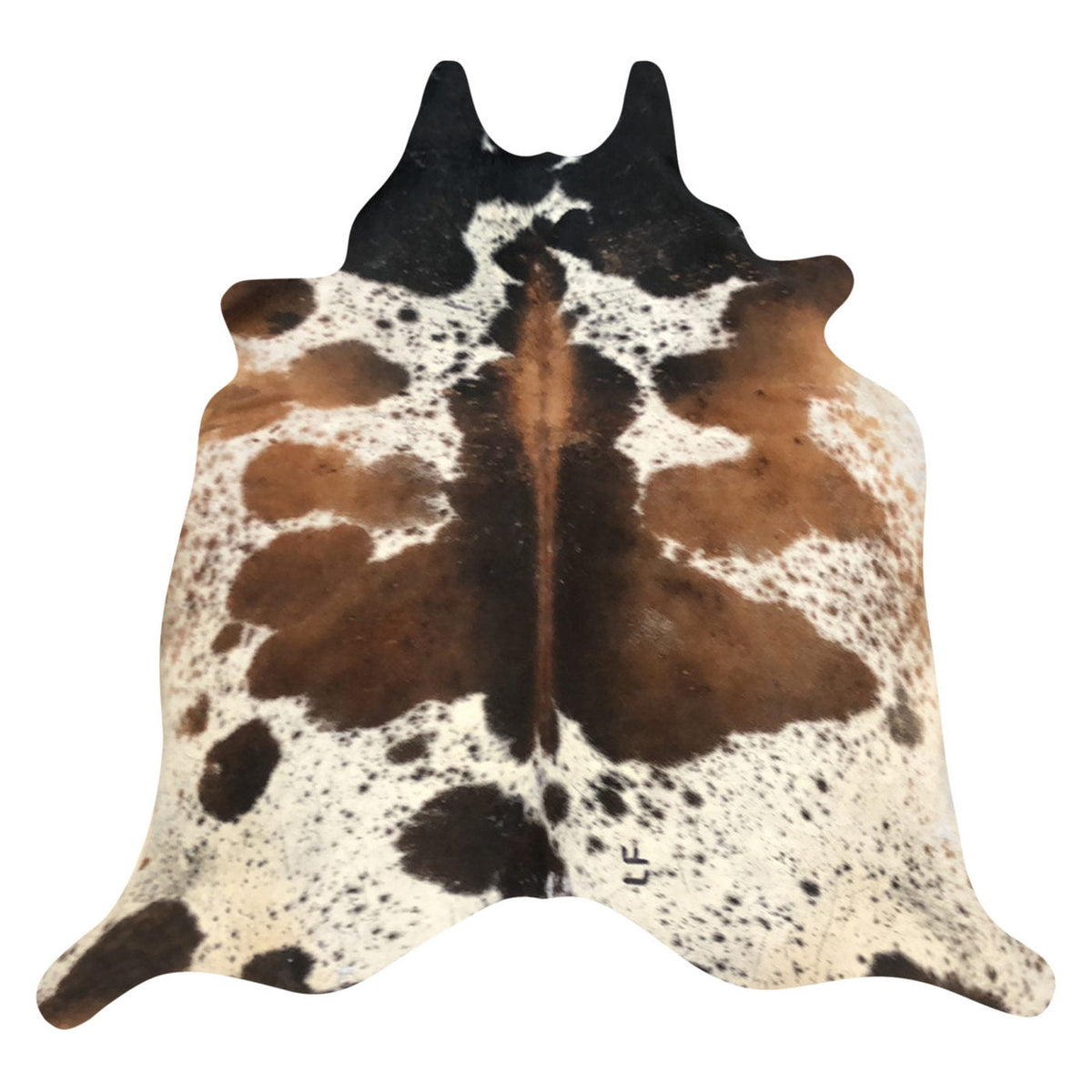 Natural Brazilian Cowhide Rug -  Mocha, Espresso & Ivory