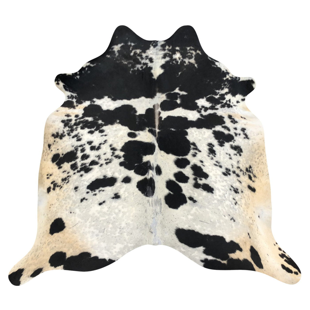Natural Brazilian Cowhide Rug -  Espresso, Taupe & Beige
