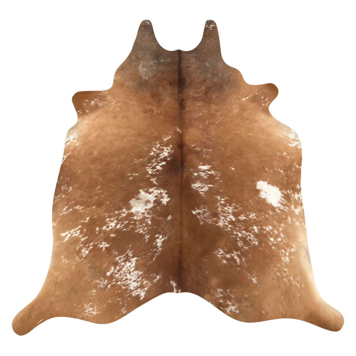 Natural Brazilian Cowhide Rug -  Mocha & Ivory
