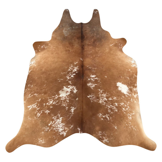 Natural Brazilian Cowhide Rug -  Mocha & Ivory