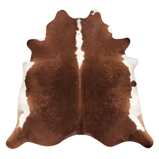Natural Brazilian Cowhide Rug -  Mocha & Ivory