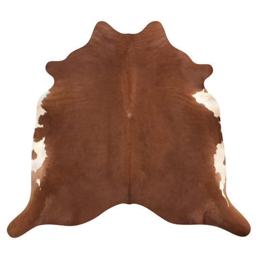 Natural Brazilian Cowhide Rug -  Mocha & Ivory