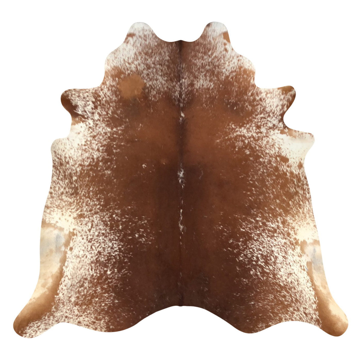 Natural Brazilian Cowhide Rug -  Mocha & Ivory