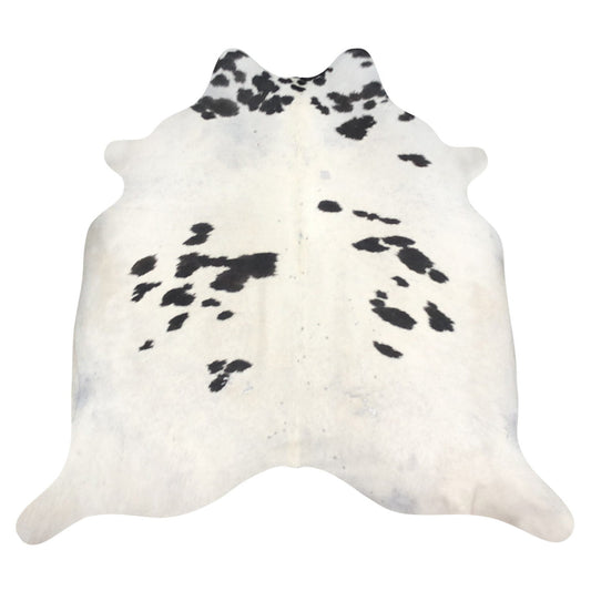 Natural Brazilian Cowhide Rug -  Ivory & Espresso