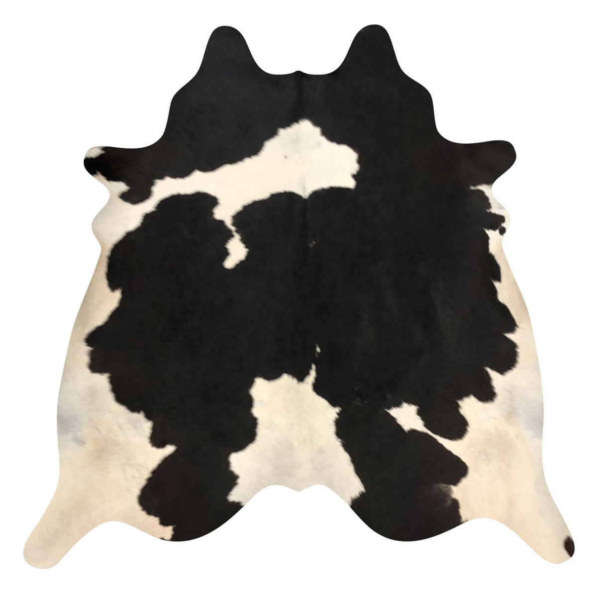 Natural Brazilian Cowhide Rug -  Espresso & Ivory