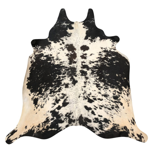 Natural Brazilian Cowhide Rug -  Espresso, Taupe & Ivory