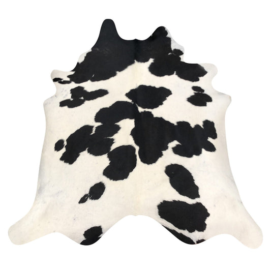 Natural Brazilian Cowhide Rug -  Espresso & Ivory