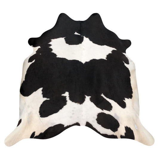 Natural Brazilian Cowhide Rug -  Espresso & Ivory