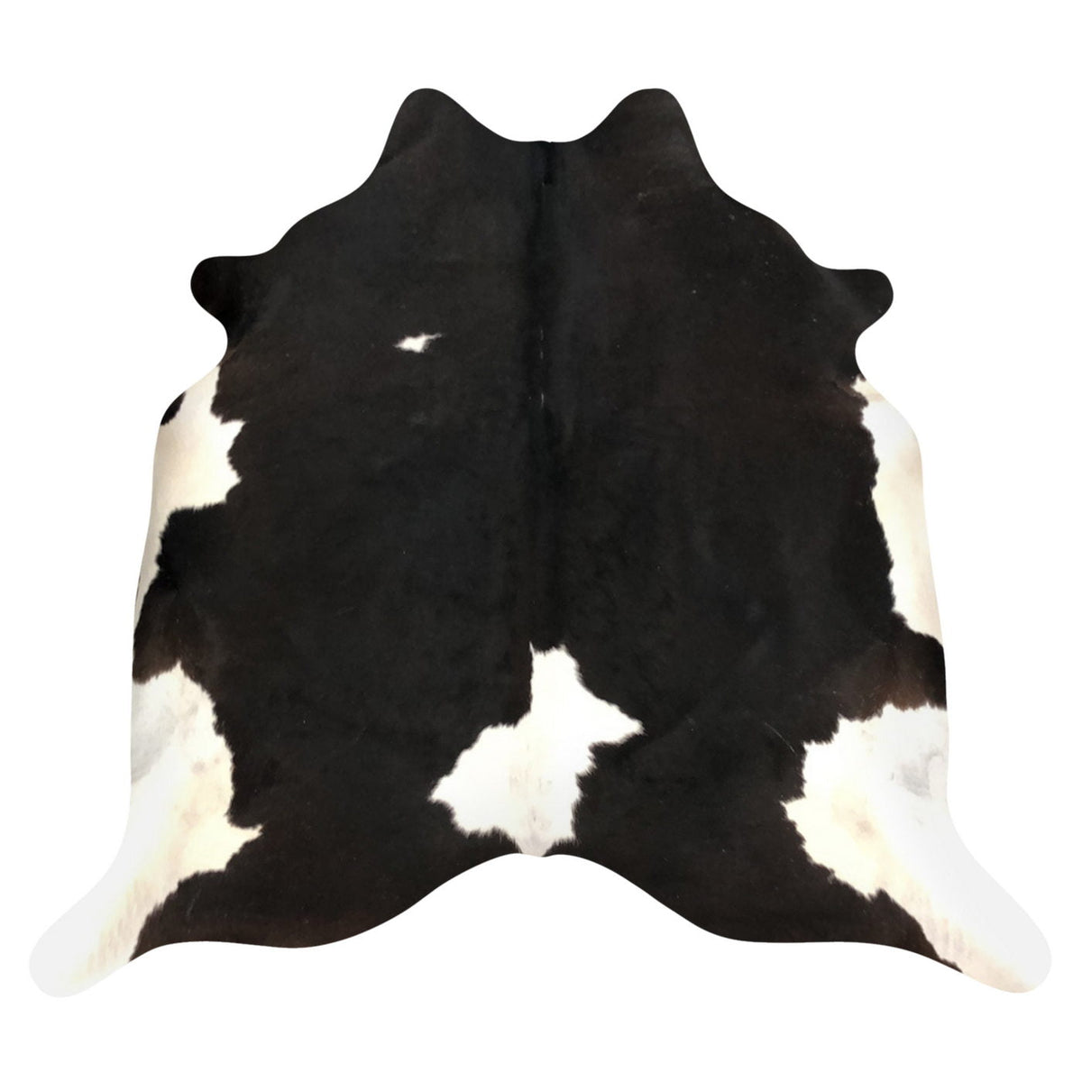 Natural Brazilian Cowhide Rug -  Espresso & Ivory