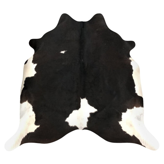 Natural Brazilian Cowhide Rug -  Espresso & Ivory