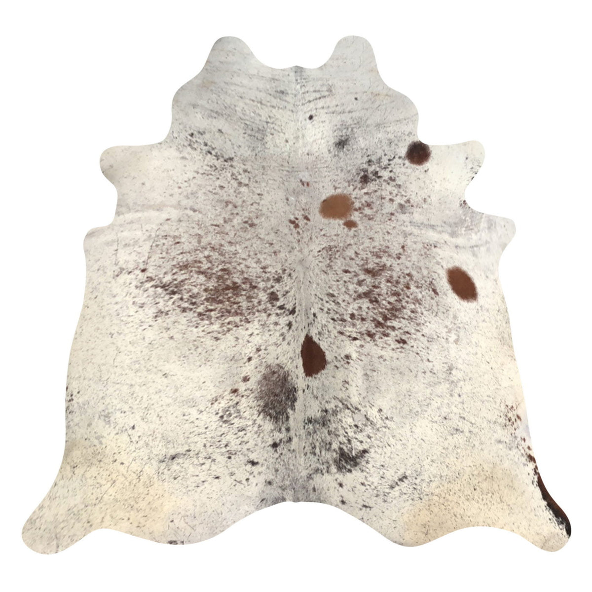 Natural Brazilian Cowhide Rug -  Mocha, Ivory & Espresso