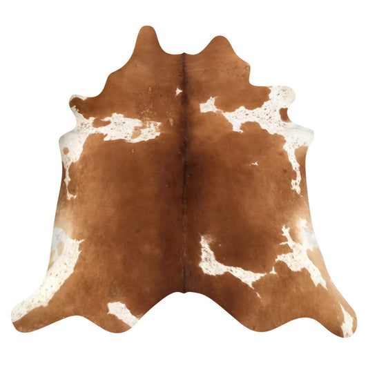 Natural Brazilian Cowhide Rug -  Mocha & Ivory
