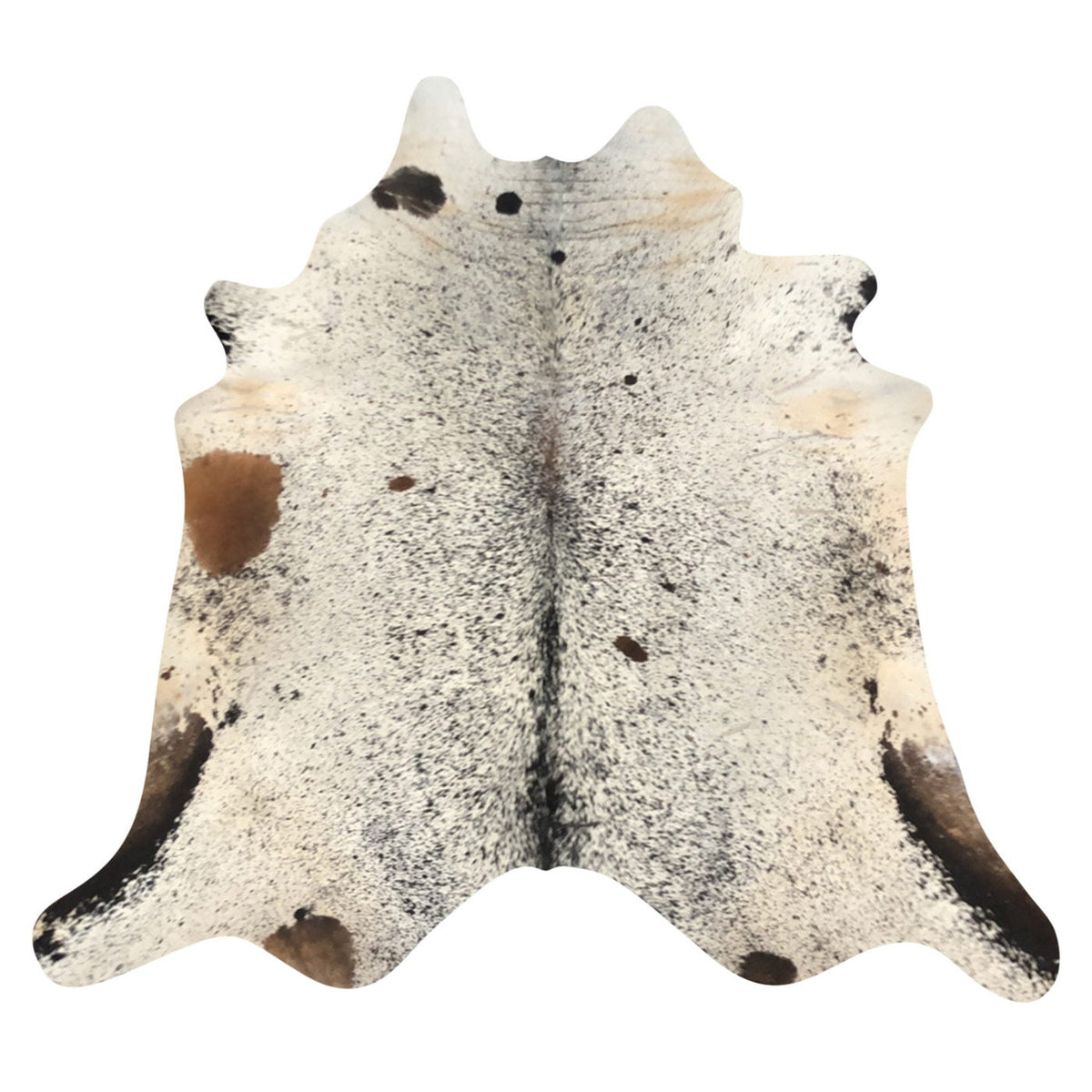Natural Brazilian Cowhide Rug -  Espresso, Ivory & Mocha