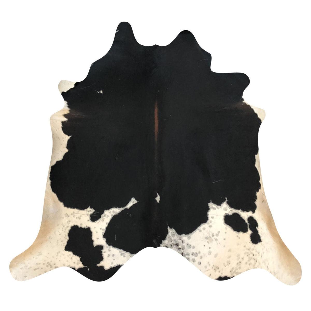 Natural Brazilian Cowhide Rug -  Espresso, Ivory & Taupe