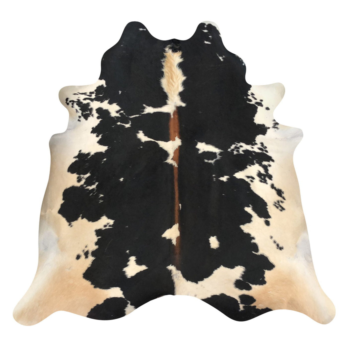 Natural Brazilian Cowhide Rug -  Espresso, Caramel & Mocha