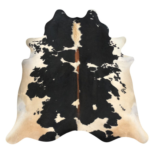 Natural Brazilian Cowhide Rug -  Espresso, Caramel & Mocha