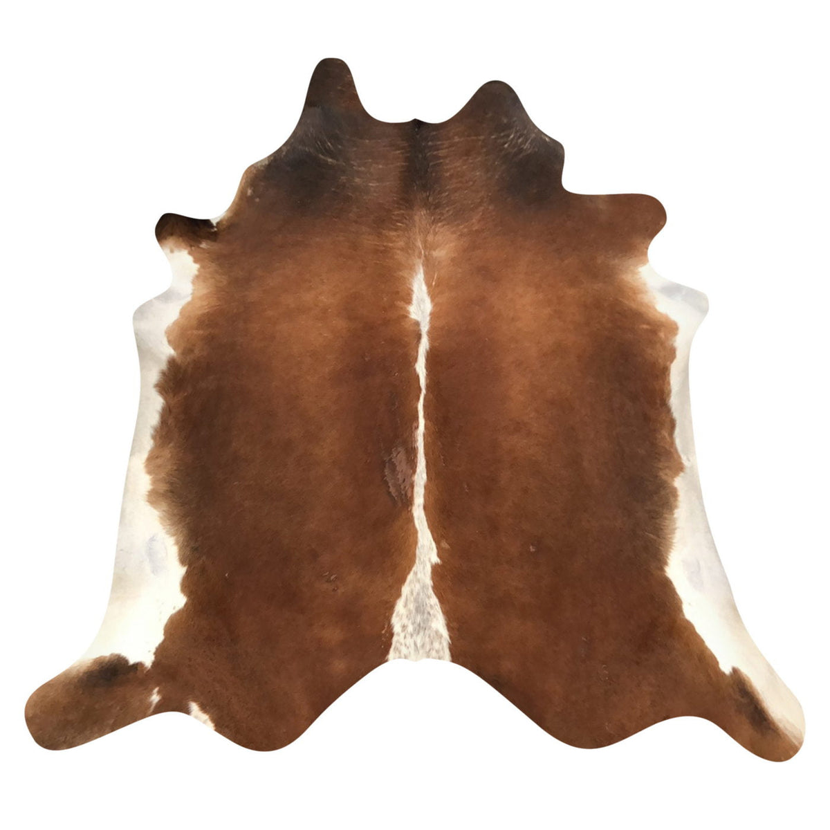 Natural Brazilian Cowhide Rug -  Mocha & Ivory