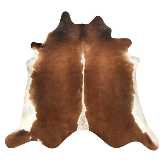Natural Brazilian Cowhide Rug -  Mocha & Ivory