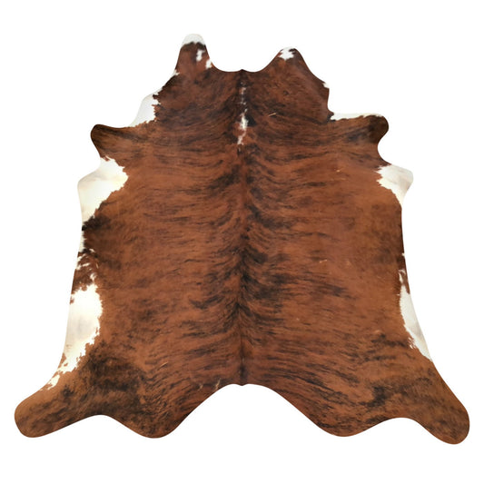 Natural Brazilian Cowhide Rug -  Mocha, Espresso & Ivory