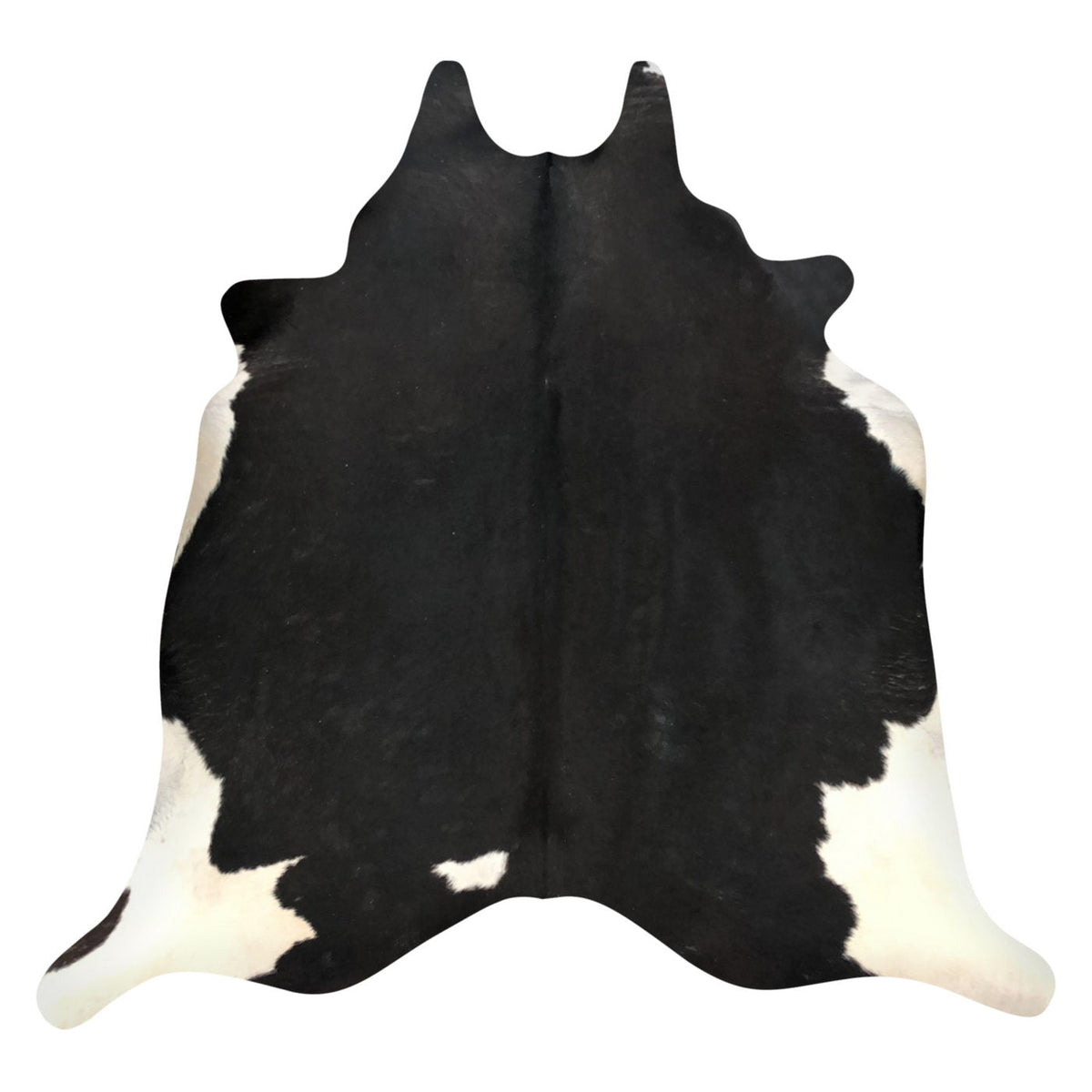 Natural Brazilian Cowhide Rug -  Espresso & Ivory