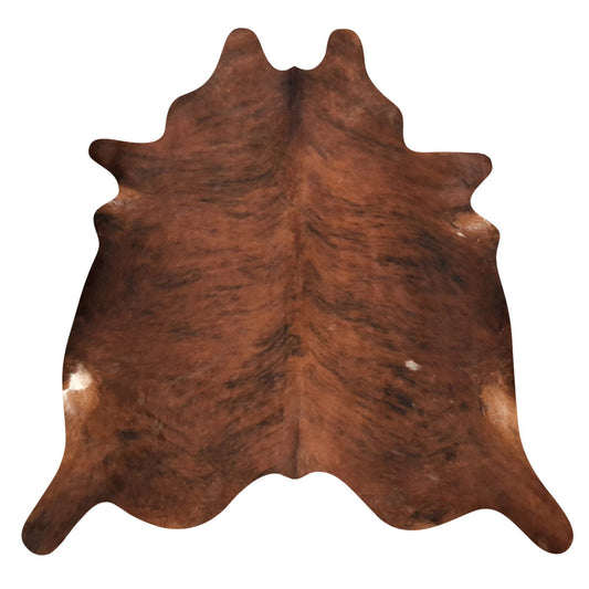 Natural Brazilian Cowhide Rug -  Mocha, Espresso & Ivory