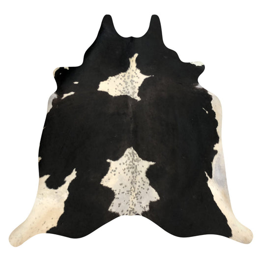 Natural Brazilian Cowhide Rug -  Espresso, Taupe & Ivory