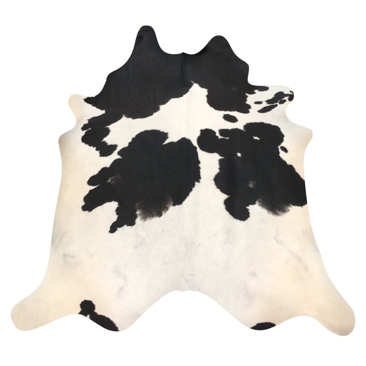 Natural Brazilian Cowhide Rug -  Espresso & Ivory