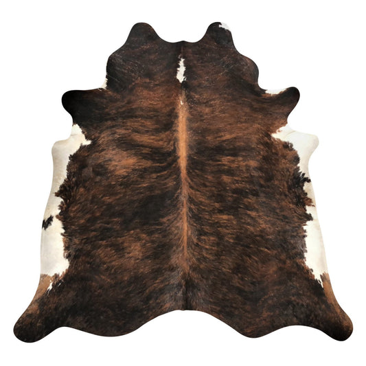 Natural Brazilian Cowhide Rug -  Espresso, Mocha & Ivory