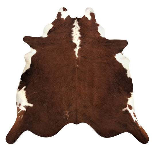 Natural Brazilian Cowhide Rug -  Mocha & Ivory