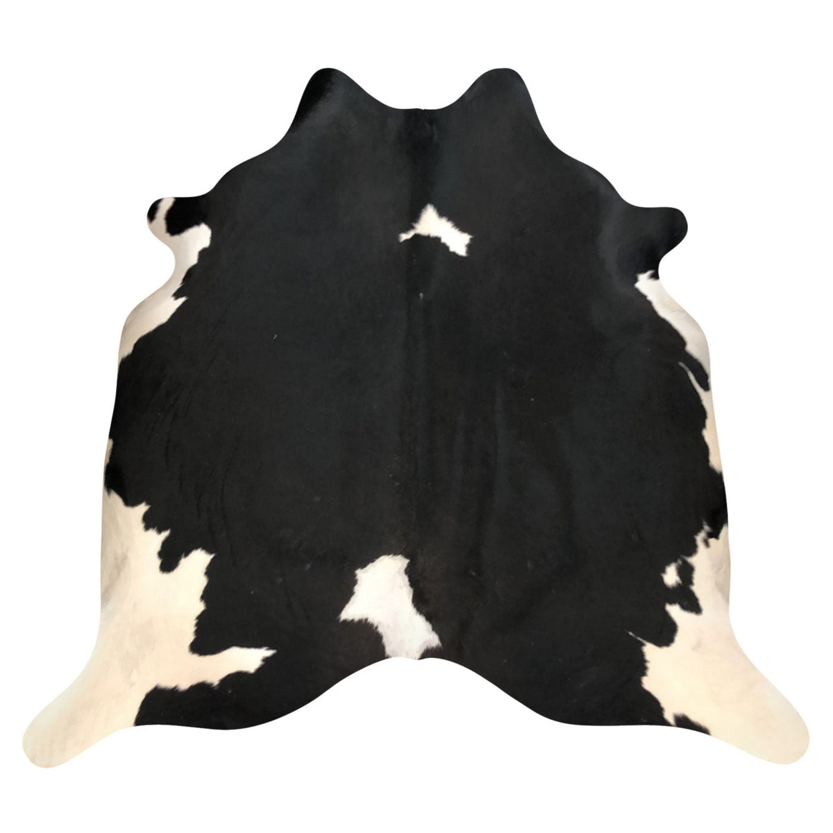 Natural Brazilian Cowhide Rug -  Espresso & Ivory