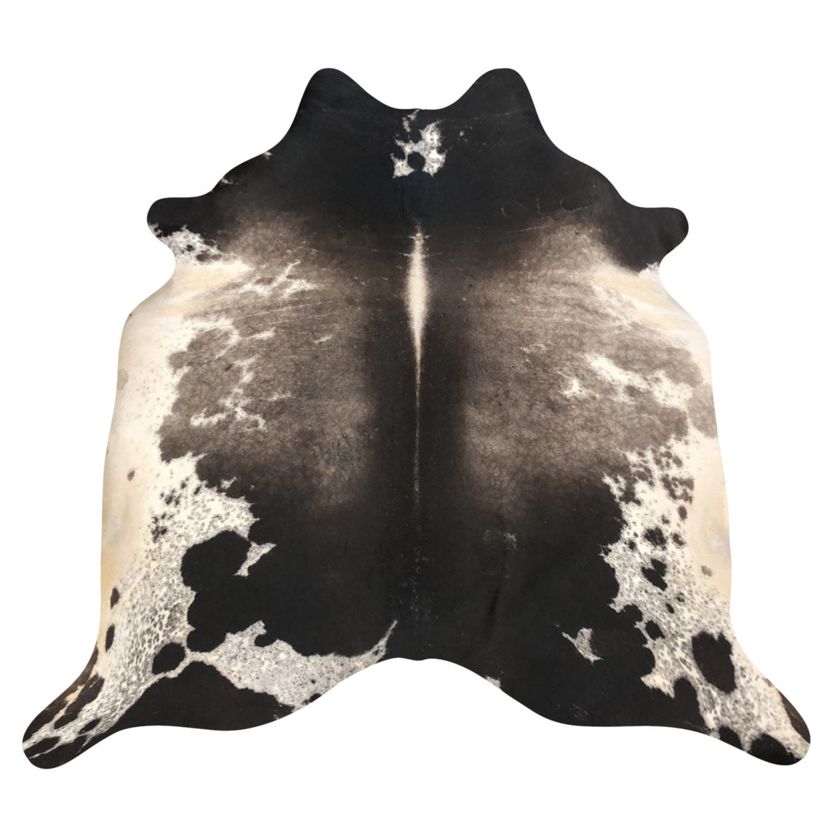 Natural Brazilian Cowhide Rug -  Espresso, Taupe & Beige