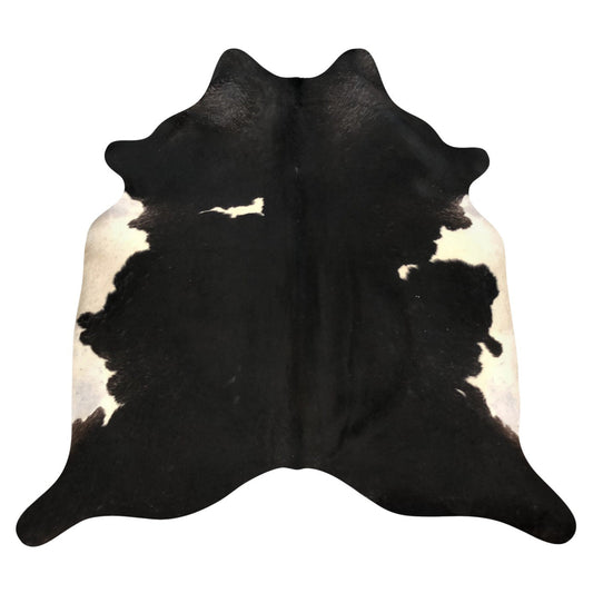 Natural Brazilian Cowhide Rug -  Espresso & Ivory