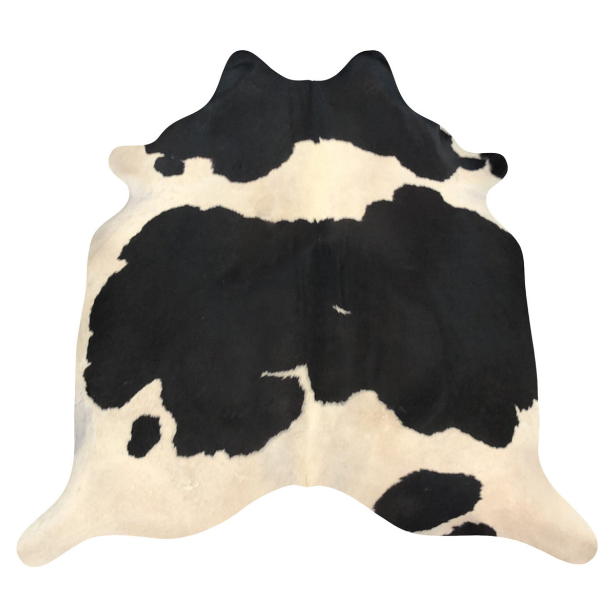Natural Brazilian Cowhide Rug -  Espresso & Ivory