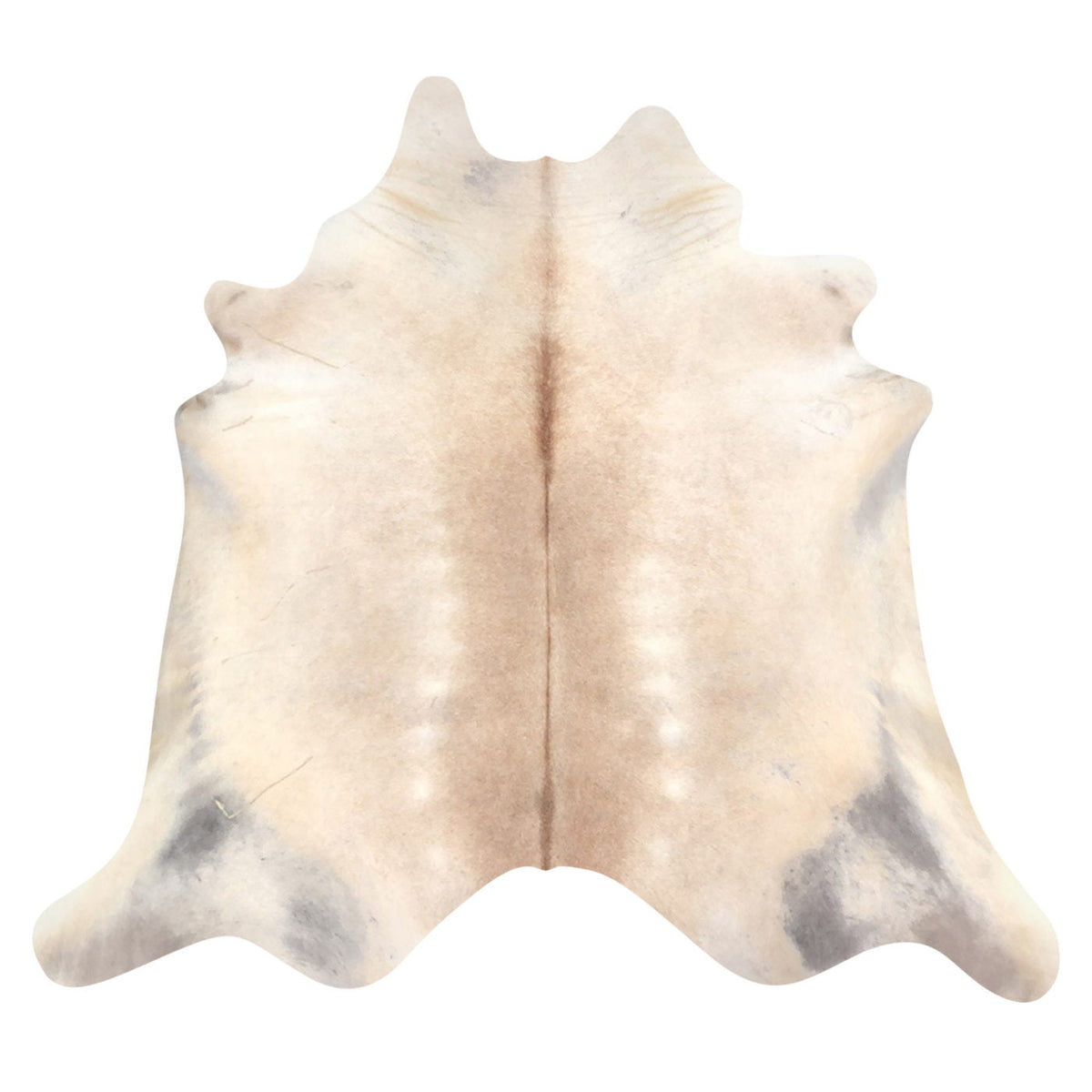 Natural Brazilian Cowhide Rug -  Beige, Taupe & Ivory
