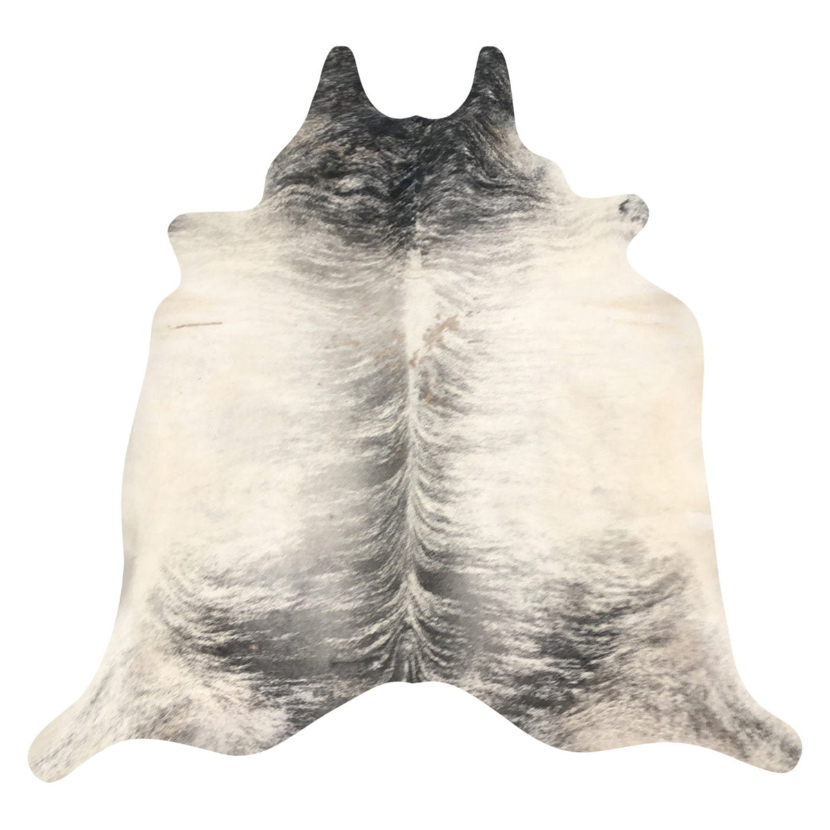 Natural Brazilian Cowhide Rug -  Taupe, Espresso & Ivory