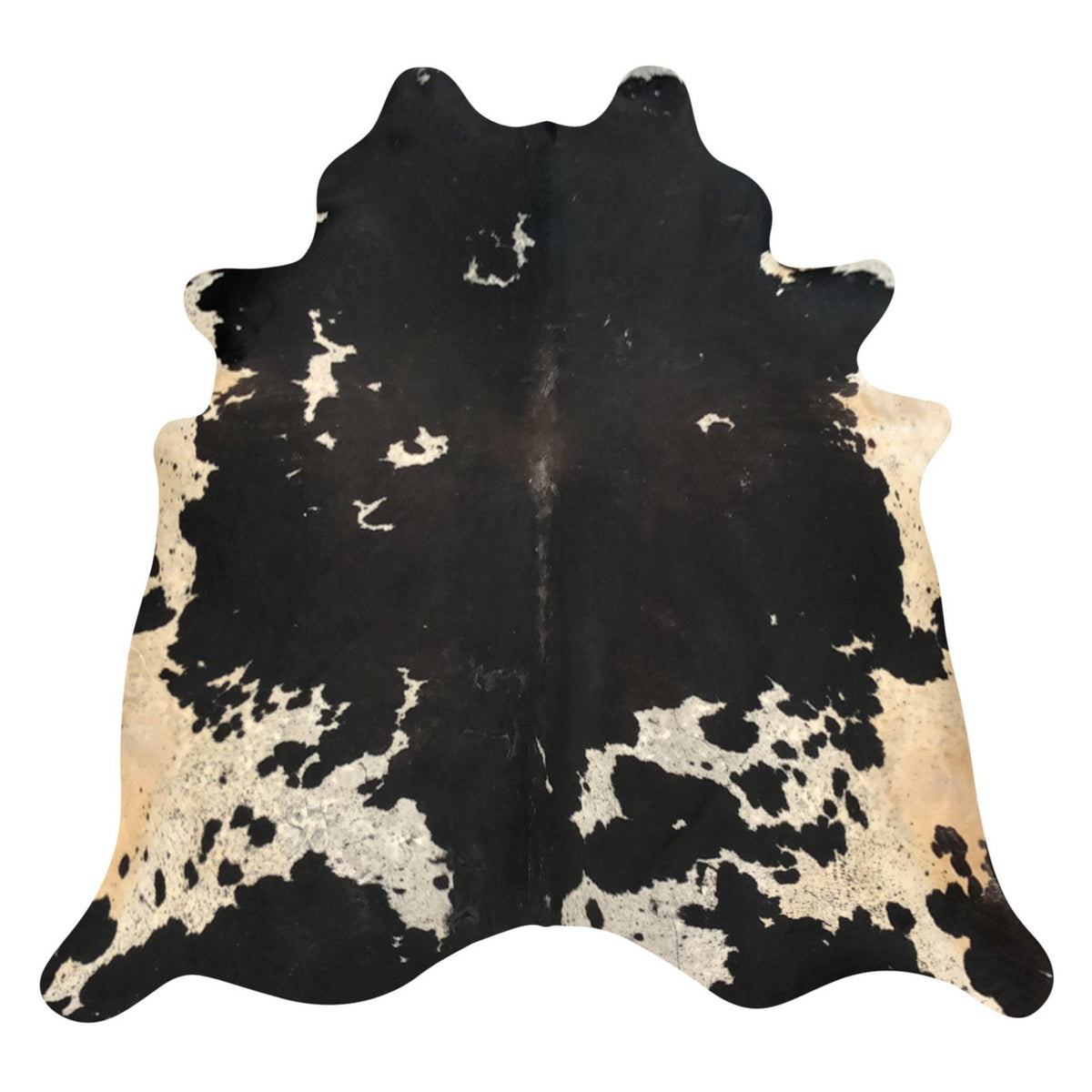 Natural Brazilian Cowhide Rug -  Espresso, Taupe & Beige