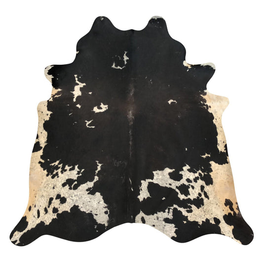 Natural Brazilian Cowhide Rug -  Espresso, Taupe & Beige