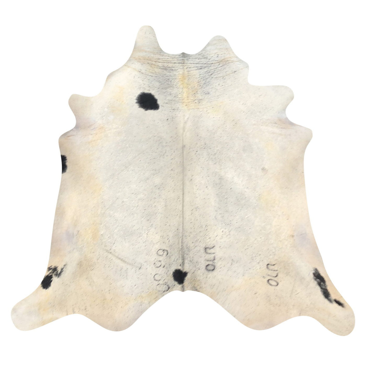 Natural Brazilian Cowhide Rug -  Ivory, Beige & Espresso