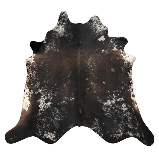 Natural Brazilian Cowhide Rug -  Espresso, Chocolate & Ivory