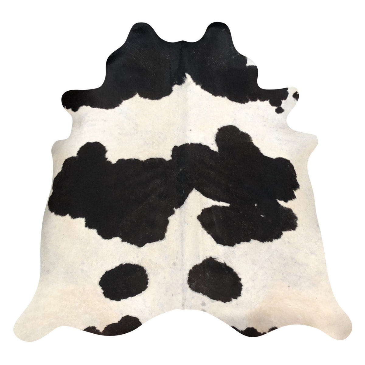 Natural Brazilian Cowhide Rug -  Espresso & Ivory