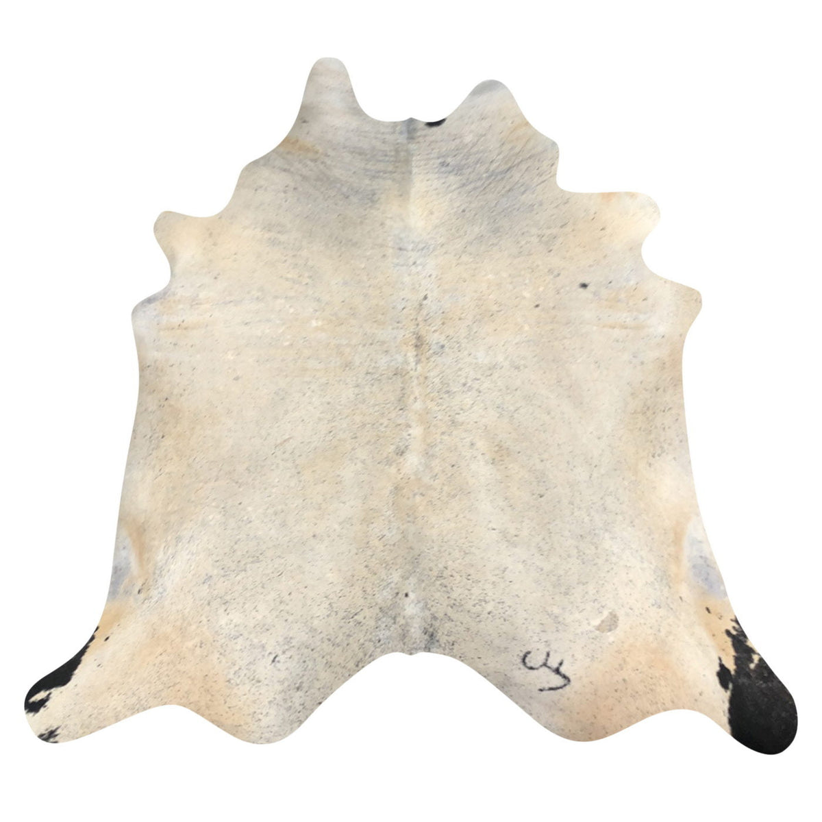 Natural Brazilian Cowhide Rug -  Beige, Ivory & Espresso