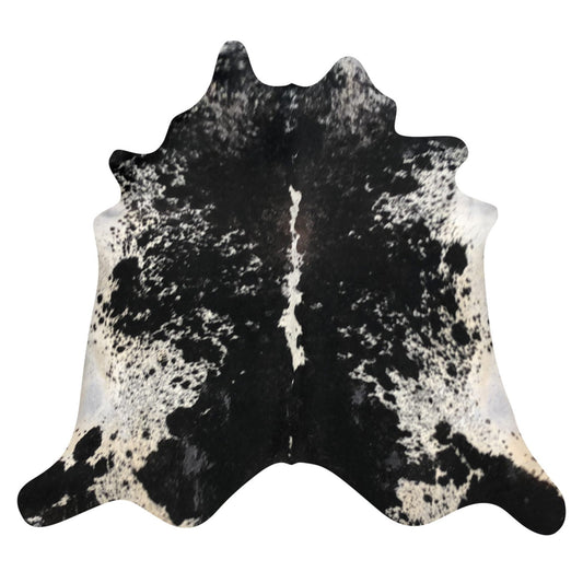 Natural Brazilian Cowhide Rug -  Espresso & Ivory
