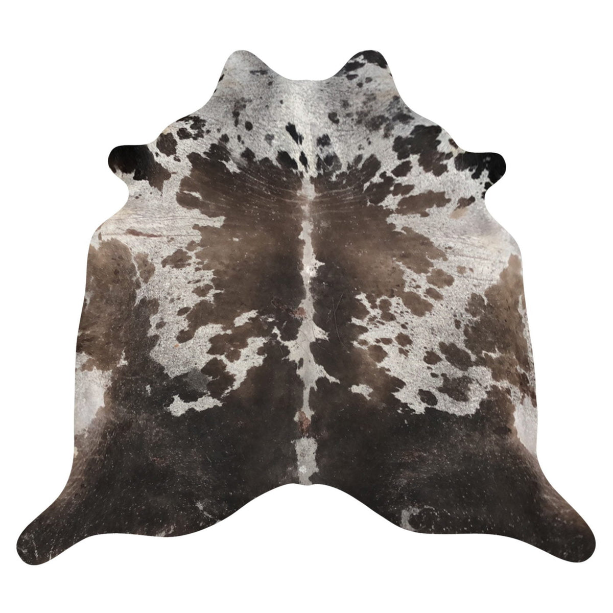 Natural Brazilian Cowhide Rug -  Chocolate, Espresso & Taupe